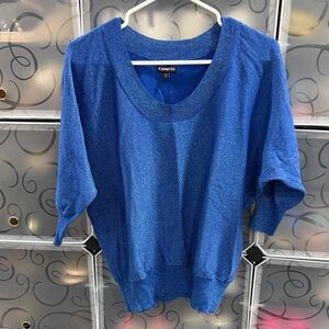 Express Royal Blue Sparkle Top